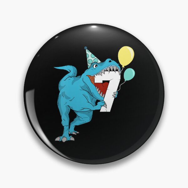 Artikelvorschau, Kinder Dinosaurier 7. Geburtstag Junge 7 T-Rex Sieben Jahre alt entworfen und verkauft von HugheDemeyer.