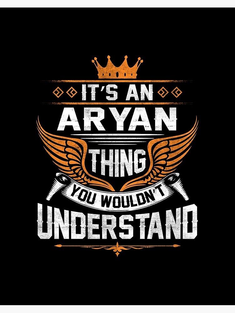 Aryan Name T Shirt - Aryan Eagle Lifetime Member Gift Item Tee