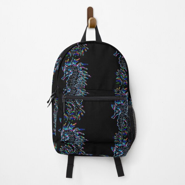 Item preview, Rainbow holographic inspired seahorse outline design designed and sold by Zevy-Darling.