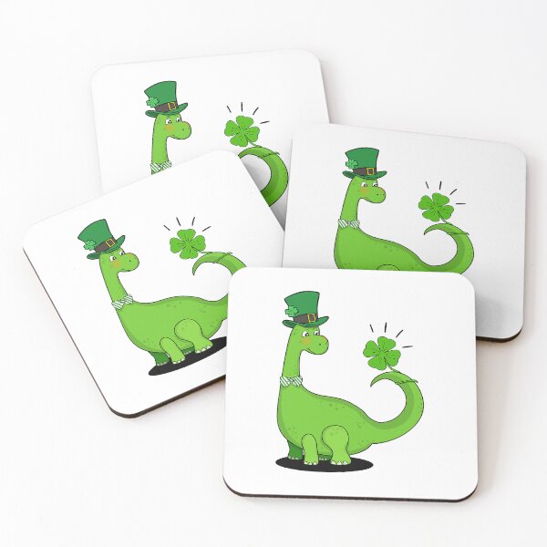 Item preview, Kid Dinosaur Shamrock St Patricks Day designed and sold by HugheDemeyer.