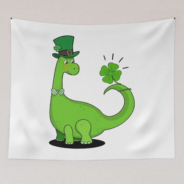 Item preview, Kid Dinosaur Shamrock St Patricks Day designed and sold by HugheDemeyer.