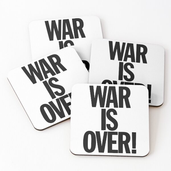 Item preview, WAR IS OVER! -BLACK- designed and sold by DRIPPED-STORE.