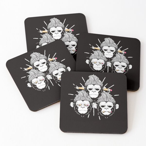 Item preview, See Speak Hear No Evil Japan Monkeys Gorilla Japanese Art designed and sold by TomGiantDesigns.