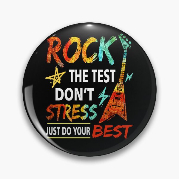 Item preview, Rock The Test Dont Stress Test Day Testing Day Teacher designed and sold by Stephen-Rotter.