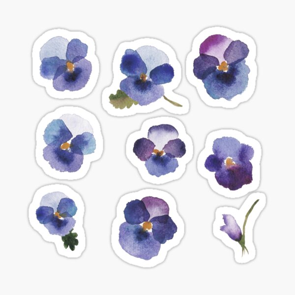 Item preview, Little Violet - Blue Flowers designed and sold by BiancaBergmann.