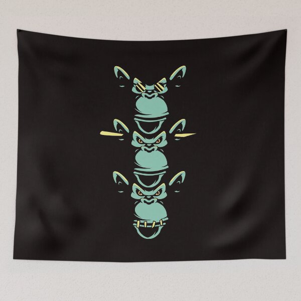 Item preview, See Speak Hear No Evil Japan Gorilla Monkeys Japanese Art designed and sold by TomGiantDesigns.