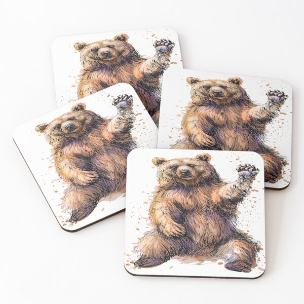 Item preview, Brown watercolor bear designed and sold by Cyber-Spider.