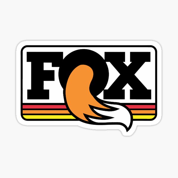 black fox design logo Sticker for Sale by kacamattamu