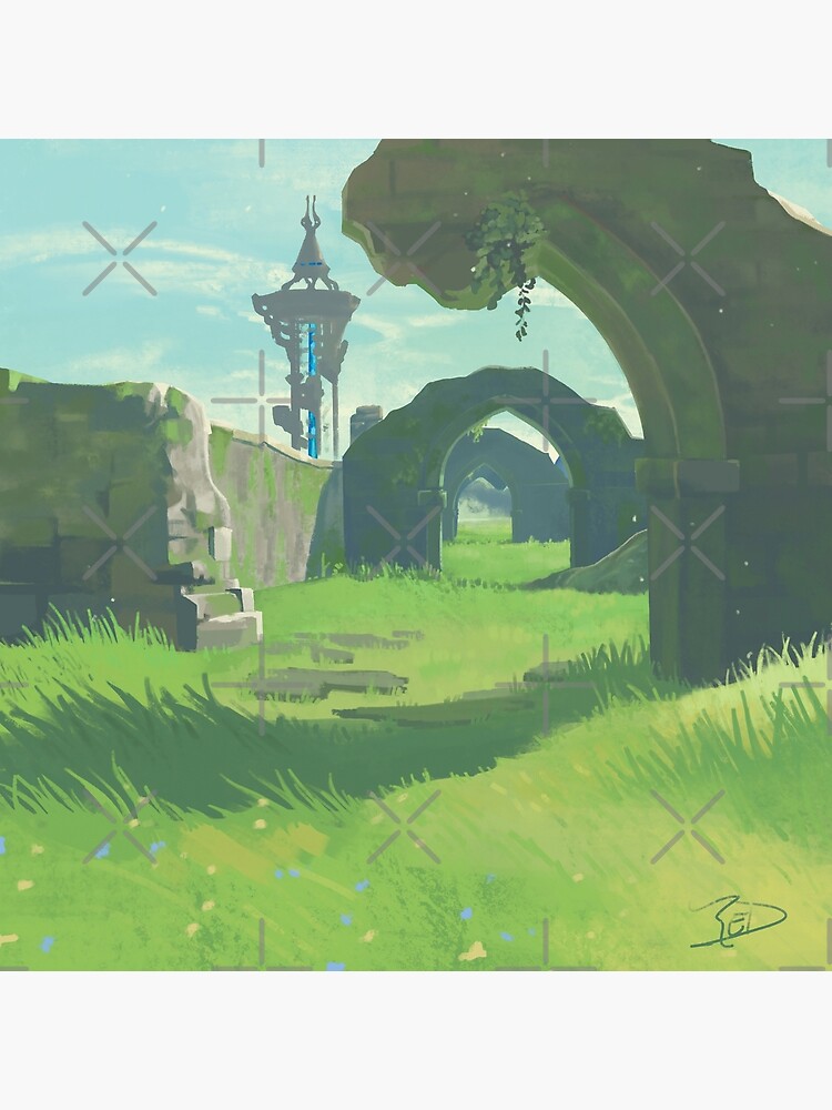 Canvas print The Legend of Zelda: Breath of The Wild - View