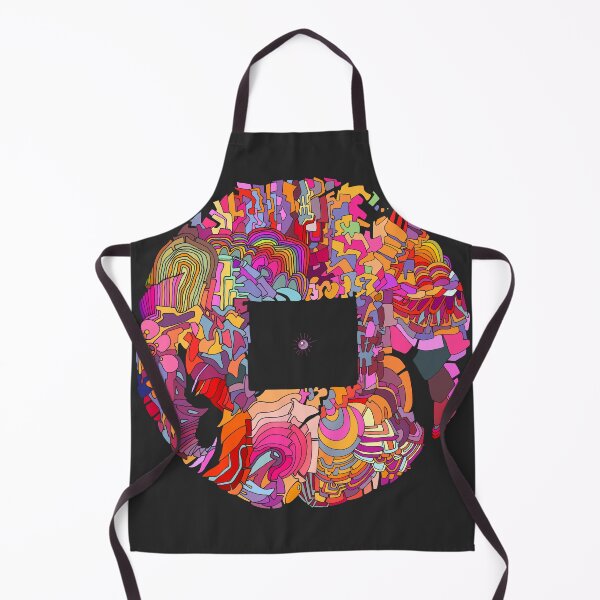 Item preview, Red Abstract Donut Shaped Psychedelic Landscape designed and sold by Chubuter.