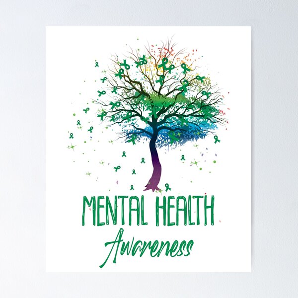 Item preview, Mental Health Awareness Tree Ribbons Supporter designed and sold by Marie-Fernandez.