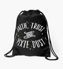 Faith Trust and Pixie Dust // Peter Pan Tshirt Drawstring Bag