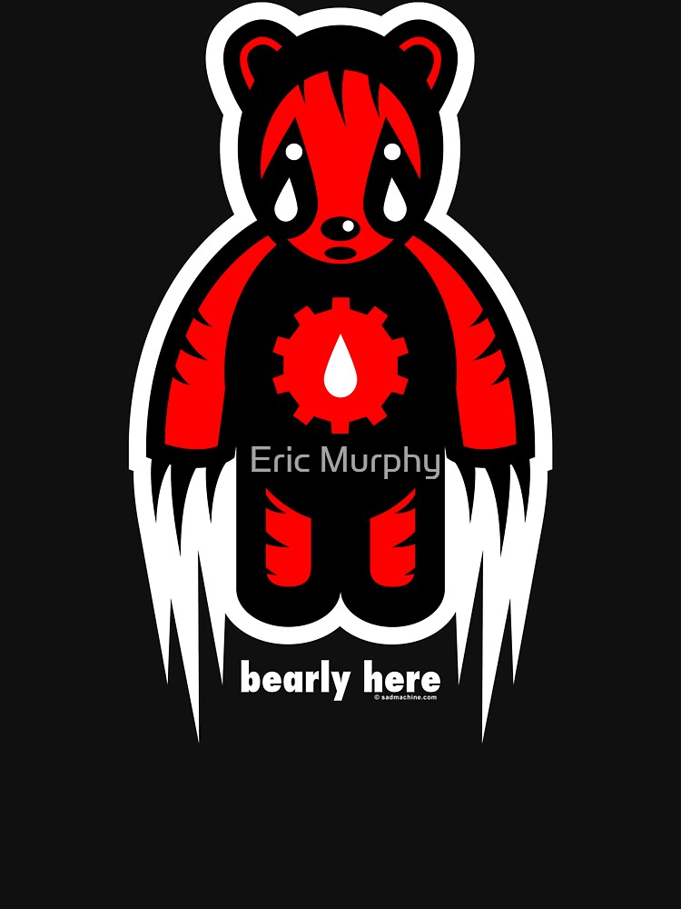 Thumbnail 3 of 3, Fitted T-Shirt, bearly here designed and sold by sadmachine.