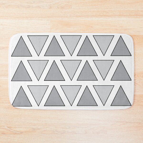 Item preview, Vintage Grey Geometric Triangles designed and sold by Nisha Prabhu.