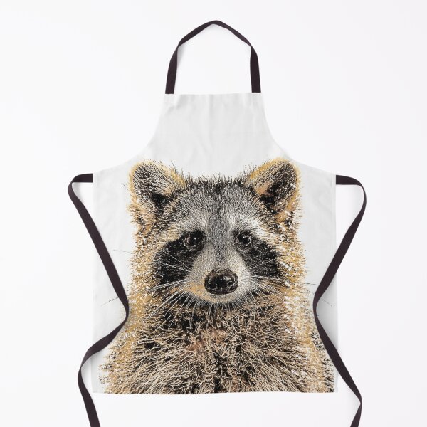Item preview, Cute Vintage American Raccoon Face, Cute Raccoon Face Oil Paint, Procyon Lotor Raccoon Fine Art, Adorable Fluffy Raccoon Face designed and sold by Paintcorner.