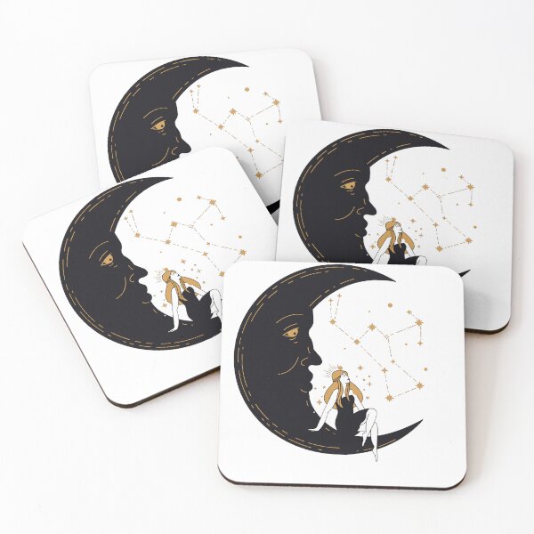 Item preview, Celestial Moon Godess and Orion Constellation designed and sold by MamaNeeaDesigns.