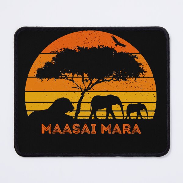 Item preview, Maasai Mara Safari Elephant Lion Sunset Kenya Safari designed and sold by d247.