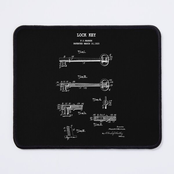 Item preview, Lock Key designed and sold by PATENT PRINTS.