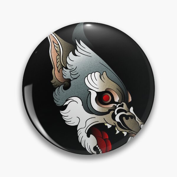 Item preview, wolf neo traditional art deco designed and sold by cat poe.