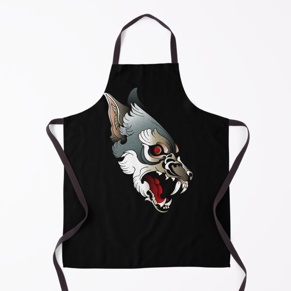 Item preview, wolf neo traditional art deco designed and sold by cat poe.