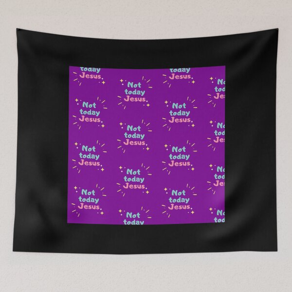 Item preview, Not today Jesus! Satanic Joy - Satanic Panic Purple Chiffon Top designed and sold by palomojkcasa.