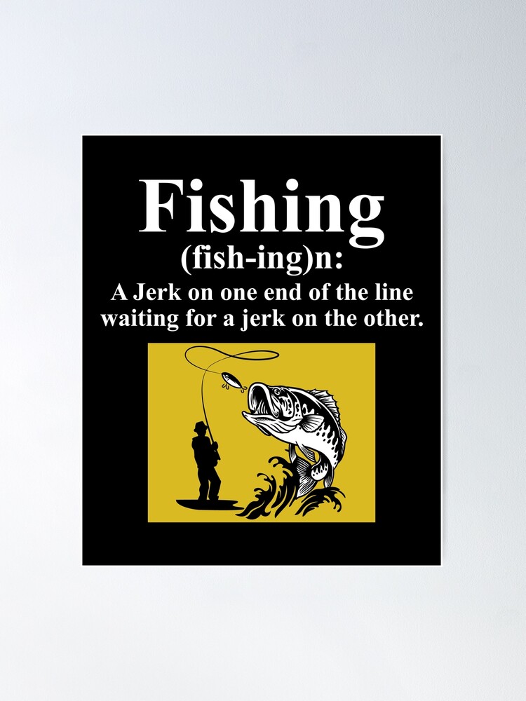 Large Mouth Bass Fishing Fish Fishermen Funny Joke Poster for Sale by  CuteDesigns1