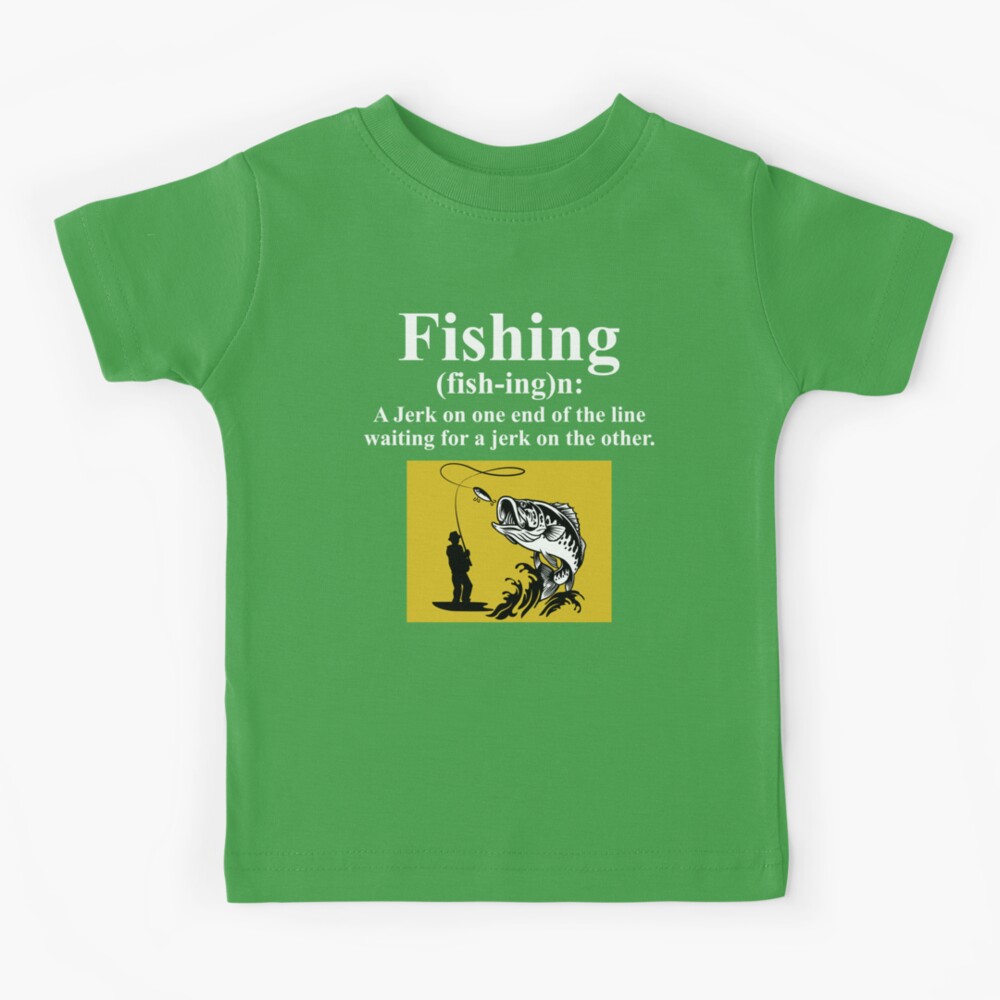 Large Mouth Bass Fishing Fish Fishermen Funny Joke Kids T-Shirt for Sale  by CuteDesigns1