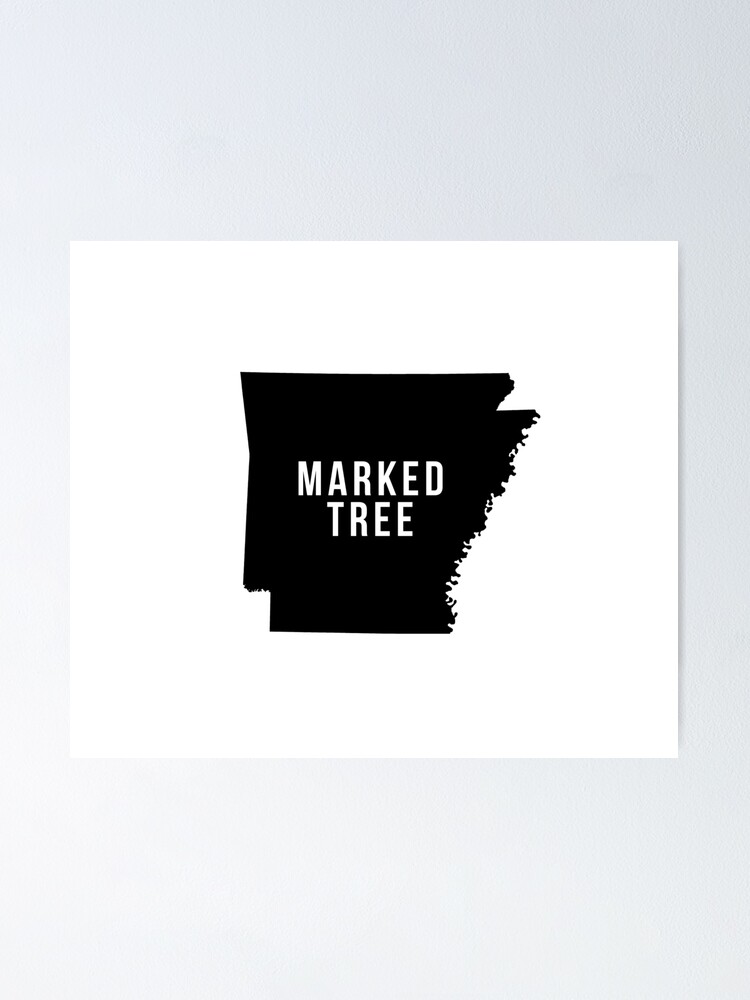 "Marked Tree, Arkansas State Silhouette" Poster for Sale by
