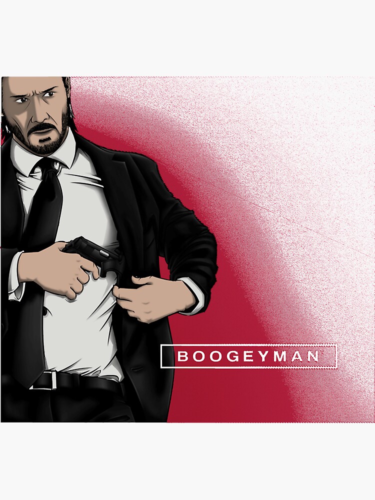 Boogeyman Sticker For Sale By Livingstoncon Redbubble 