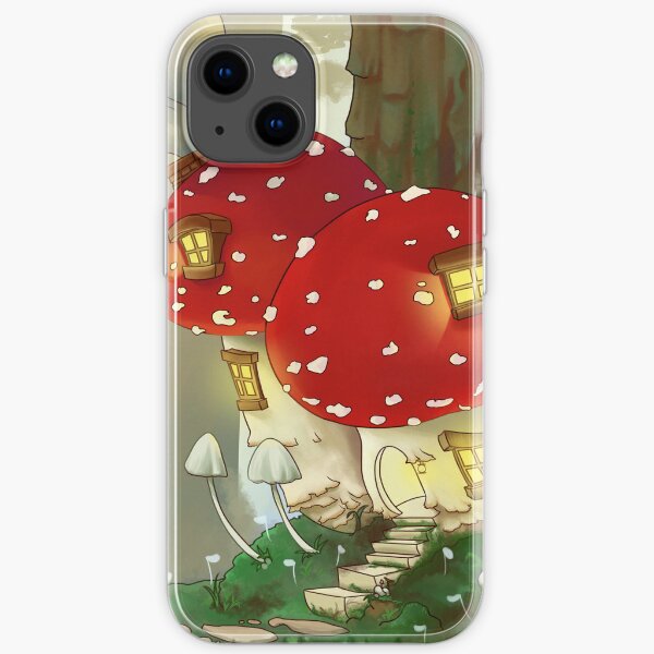 Mushroom house iPhone Soft Case