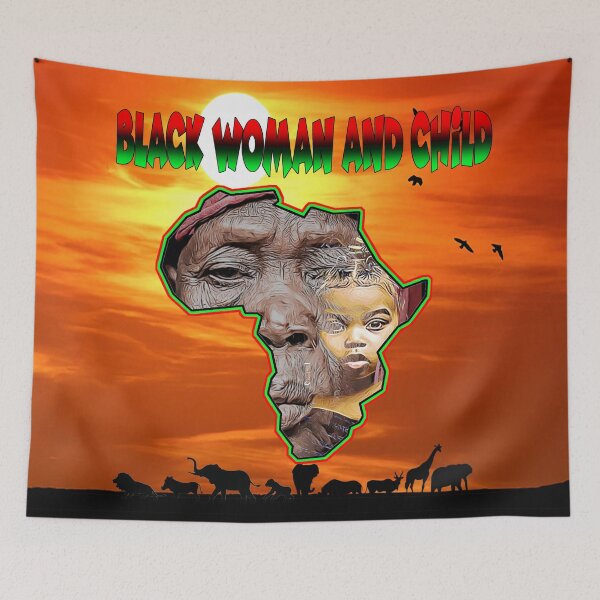 Item preview, Mama Africa Woman and Child,  designed and sold by RocFashions.