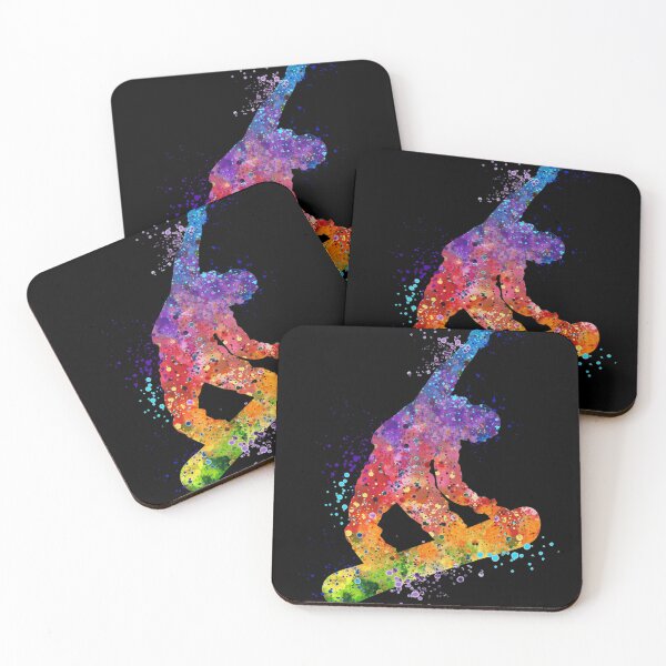 Item preview, Snowboard Boy Trick Watercolor Classic . designed and sold by palomojkcasa.