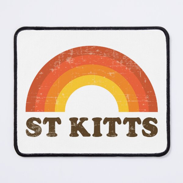 Item preview, Vintage St Kitts Vacation Souvenir Retro Rainbow designed and sold by Delightfully Cynical.