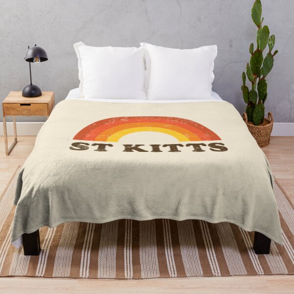 Item preview, Vintage St Kitts Vacation Souvenir Retro Rainbow designed and sold by Delightfully Cynical.