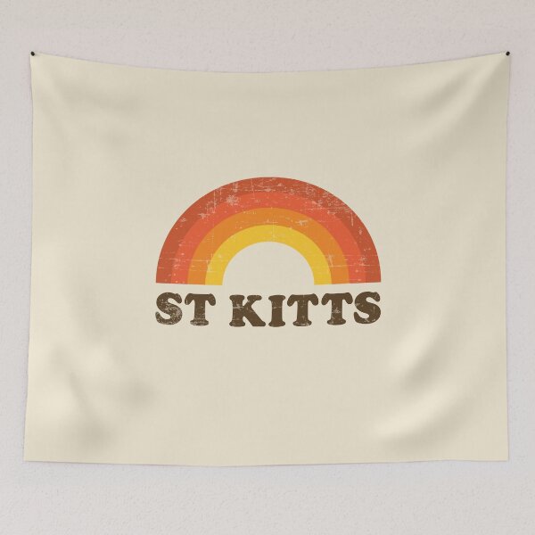 Item preview, Vintage St Kitts Vacation Souvenir Retro Rainbow designed and sold by Delightfully Cynical.