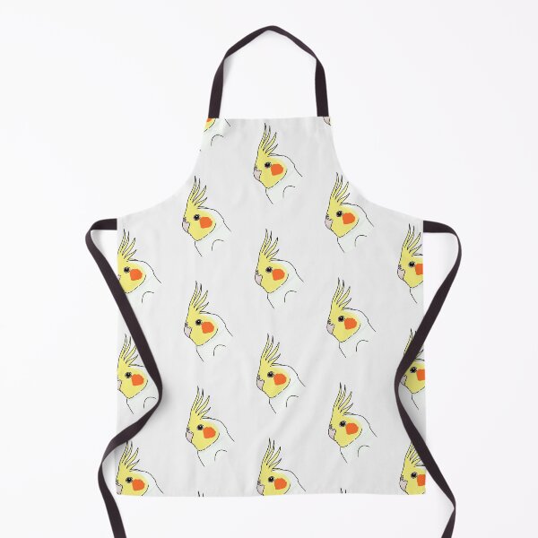 Item preview, lutino cockatiel parrot portrait designed and sold by Kelsea Taylor.