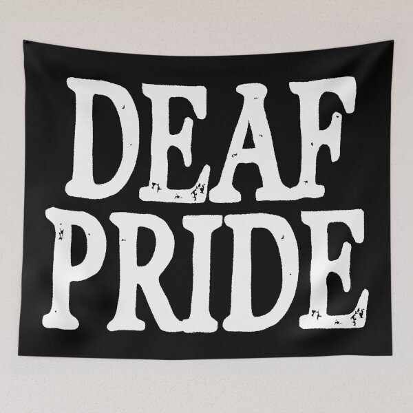Item preview, Deaf Pride -  White designed and sold by monarchgraphics.