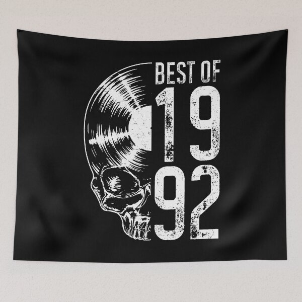 Item preview, Best Of 1992 Vintage Vinyl Record Lover Gothic Skull LP designed and sold by GrandeDuc.