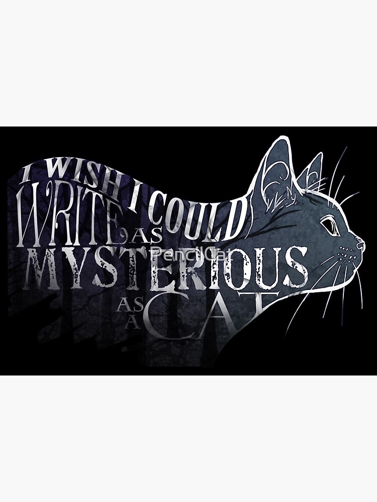 Thumbnail 3 of 3, Sticker, As Mysterious as a Cat designed and sold by PencilCat.