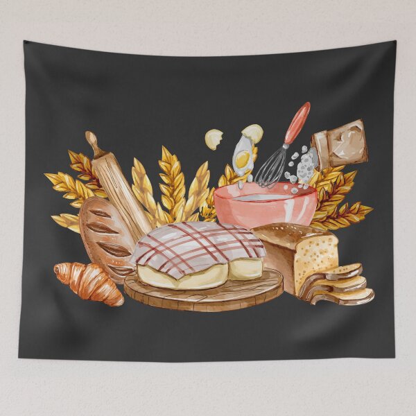 Item preview, Bakery Bread Ingredients designed and sold by Alicia Chee.