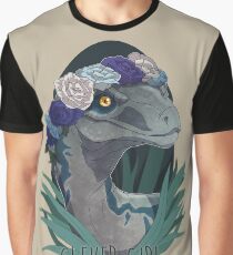 Clever Girl - Blue Graphic T-Shirt