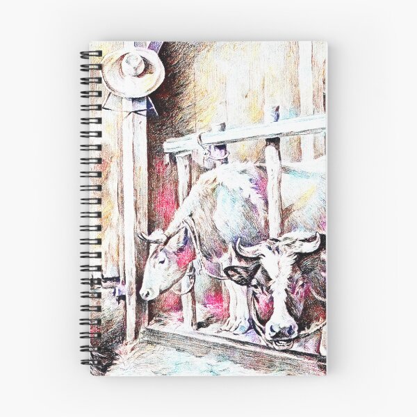 Item preview, Two Cows By Jean Bernard Colorfully Edited designed and sold by TeachUrb.