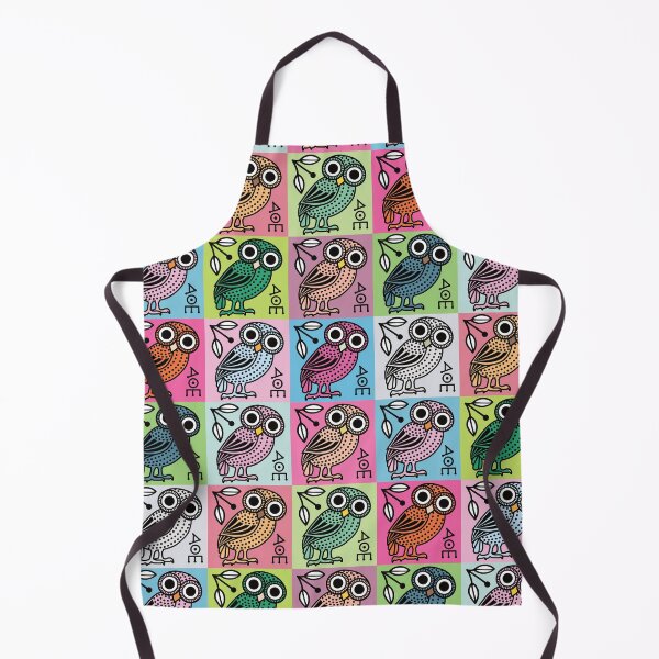 Item preview, Cute Athenian Owl Pop Art designed and sold by Happy Puppy Print On Demand.