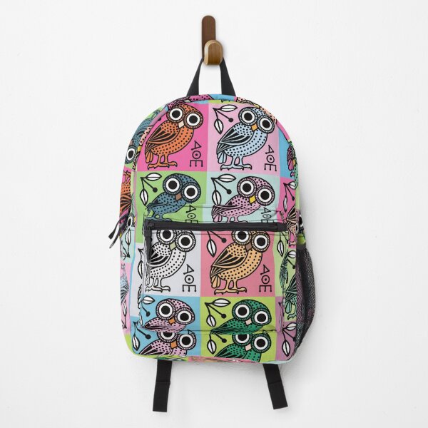 Item preview, Cute Athenian Owl Pop Art designed and sold by Happy Puppy Print On Demand.