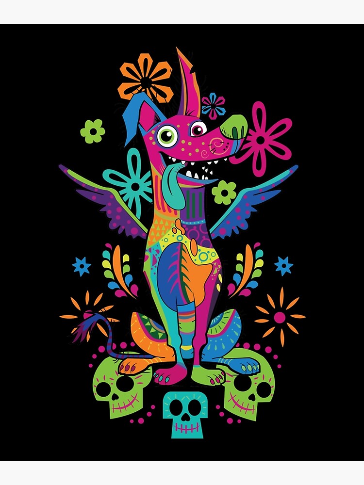 Thumbnail 3 of 3, Art Print, Day Of The Dead Dante Coco Dog designed and sold by ThuyDuongMAC.