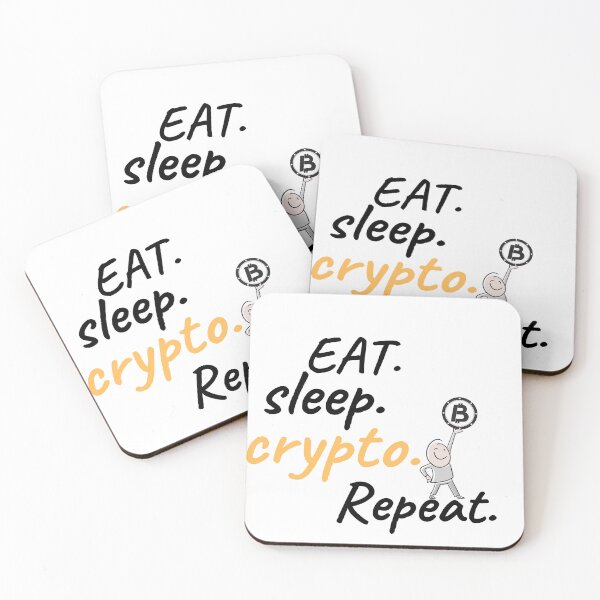 Item preview, Eat sleep crypto repeat designed and sold by Aminesnip.