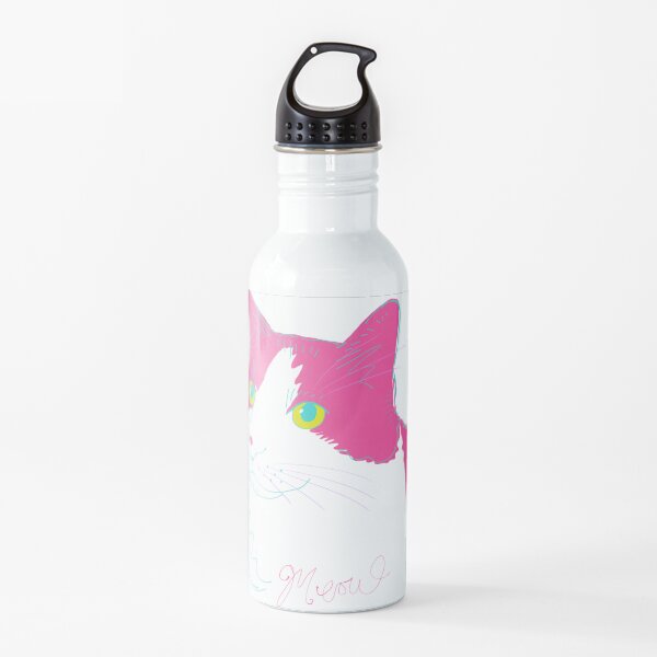Pink Cat Water Bottle