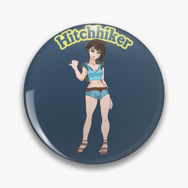 Artikelvorschau, Nettes Hitchhiker-Mädchen - Brunette entworfen und verkauft von Chubuter.