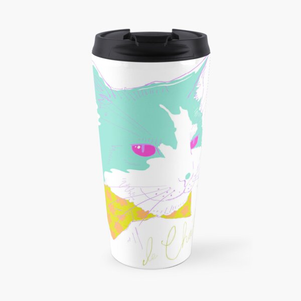Minty Cat Travel Coffee Mug