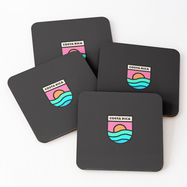Item preview, Costa Rica Insignia Retro Líneas Negras designed and sold by Helmoser.